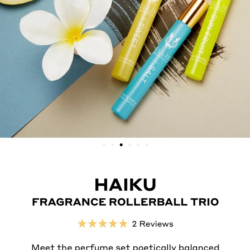 Ellis Brooklyn Haiku Fragrance Perfume Rollerball Trio Set - Picture 3 of 12